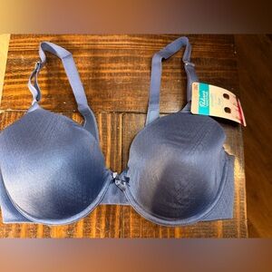 Vanity Fair Smooth Underwire Bra in Dusty Blue